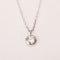 Collier Collier solitaire diamant en or blanc 58 Facettes