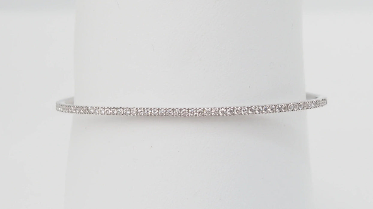 Bracelet Bracelet Jonc or blanc diamants 58 Facettes 30939