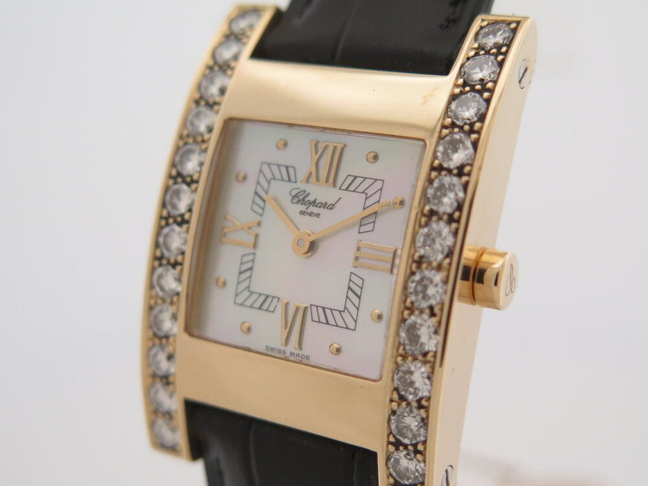 montre CHOPARD your hour 36 mm quartz or jaune diamant