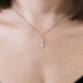 Collier COLLIER PENDENTIF "CROIX" OR & DIAMANTS. 58 Facettes BO/240006/