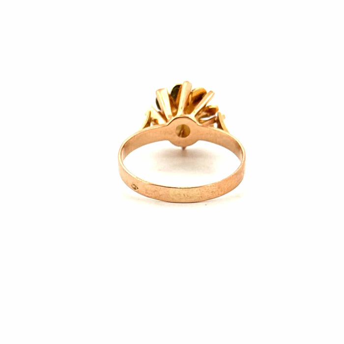 Bague 52 Solitaire or jaune et perle 58 Facettes 74-GS33287-2