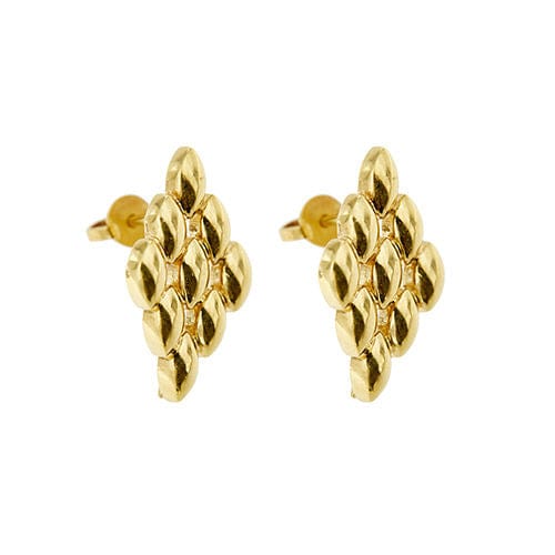 Boucles d'oreilles Boucles d'oreilles en maille Panthère en or jaune 58 Facettes 38668