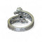 Bague 54 Bague or blanc avec saphir et diamants 58 Facettes 267