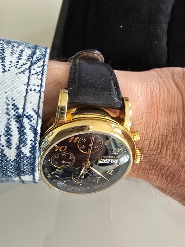 Montre Montblanc - Montre Chronographe Meisterstuck avec coffret 58 Facettes