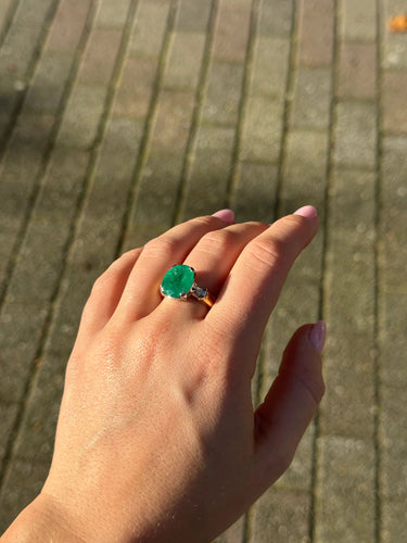 Vintage Emerald ring 58 Facettes