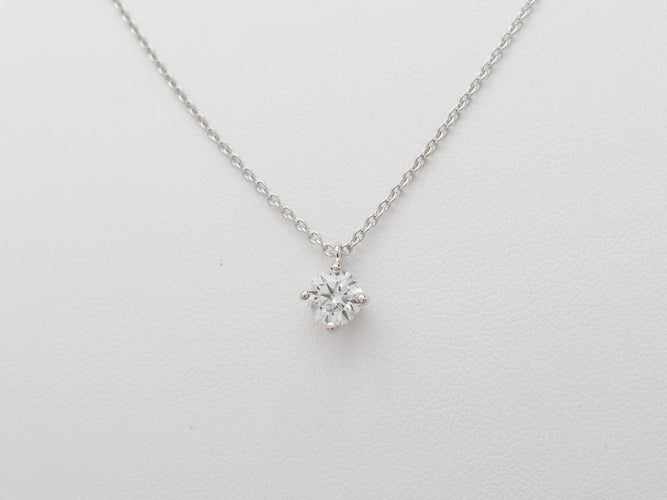 Collier Collier solitaire en or blanc et diamant 0.70ct 58 Facettes 31878