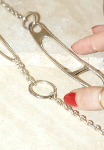 Collier Hermès Sautoir Chaine d'Ancre Twist en Argent 100 cm 58 Facettes