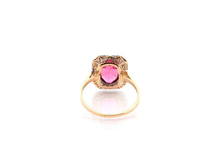 Bague 60 Bague art déco tourmaline et diamants 58 Facettes 26830