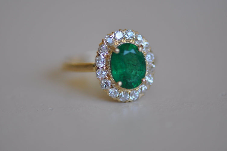 Bague Antique emerald ring 58 Facettes