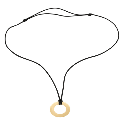 Collier DINH VAN - Collier pendentif CIBLE or jaune 58 Facettes BO/250037