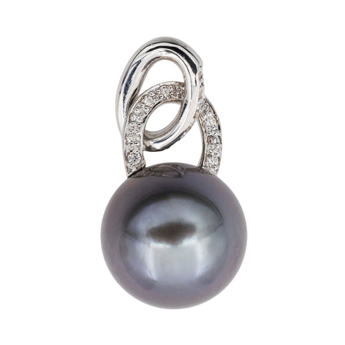 Pendentif Pendentif Perle de tahiti Or blanc Perle de tahiti 58 Facettes 3079775CN