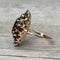 Bague 59 Bague marquise en or rose, grenats 58 Facettes 281