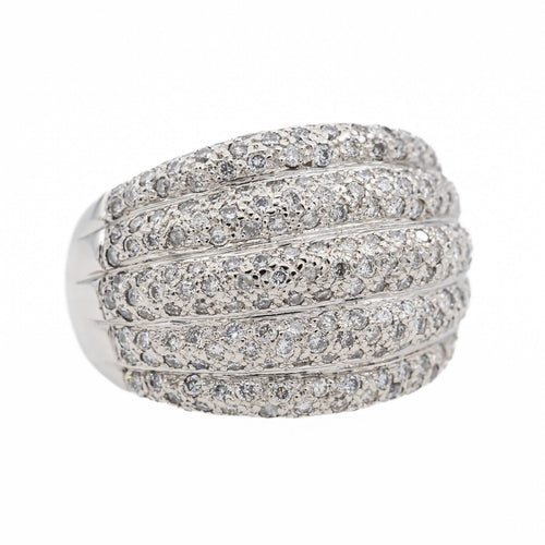 Bague 54 Bague Jonc Or blanc Diamant 58 Facettes 2841920CN