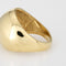 Bague 52 Bague dôme Cellino vintage en or jaune des années 80 58 Facettes G14089