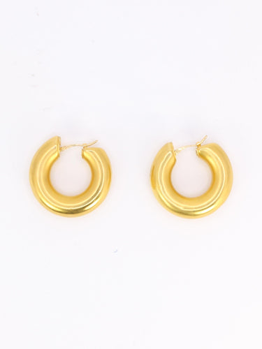 Boucles d'oreilles Boucles d'oreilles Créoles vintage or jaune mat 58 Facettes 1140.1