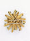 Broche Broche vintage anémone or jaune diamants émeraudes saphirs 58 Facettes 1090.7