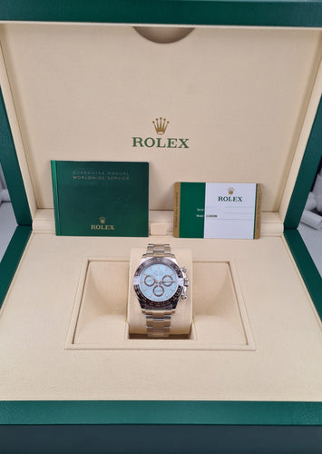 Montre ROLEX - Montre Daytona Platine Ice Blue 58 Facettes 116506-1