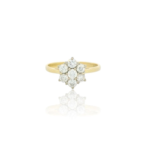 Bague marguerite diamant