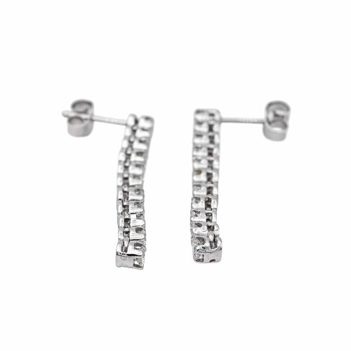 Boucles d'oreilles Boucles d'oreilles Or blanc Diamant 58 Facettes 4116422CN