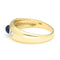 Bague 59 Bague gitane en or jaune, diamant et saphir 58 Facettes 038386F14D9A403B99651F0751D37B04