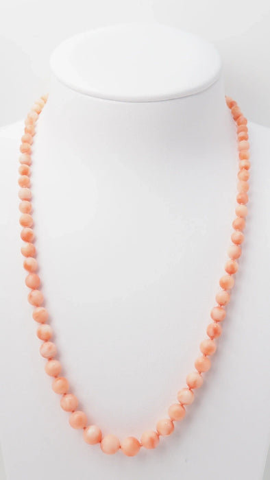 Collier Collier or jaune corail 58 Facettes corail