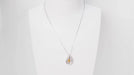 Collier Collier or blanc, citrine et diamants 58 Facettes 32805