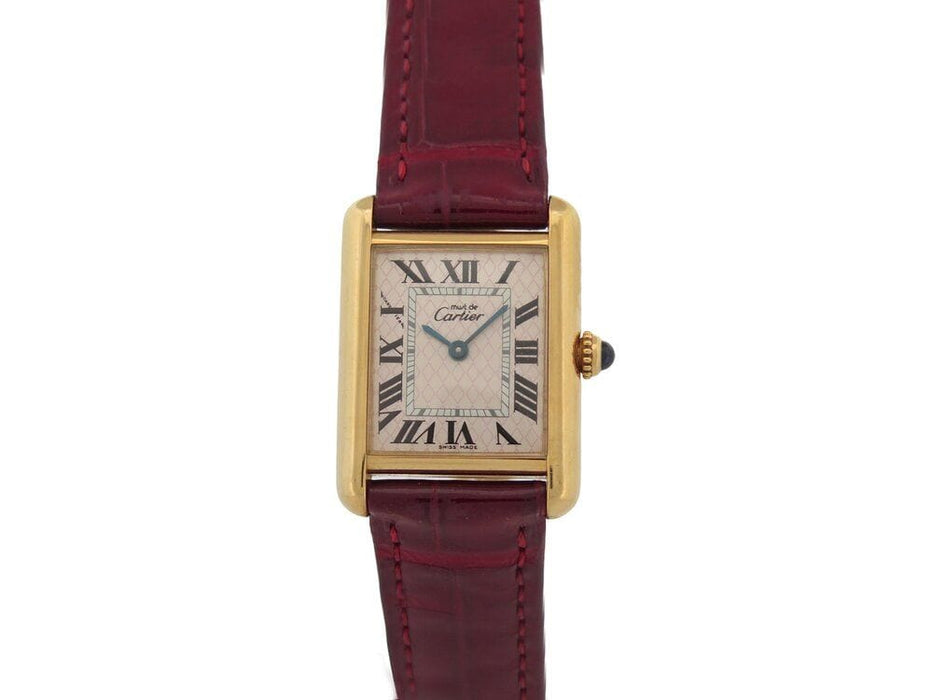 Montre vintage montre must de CARTIER tank aquarino anniversary 30 mm quartz 58 Facettes 261745