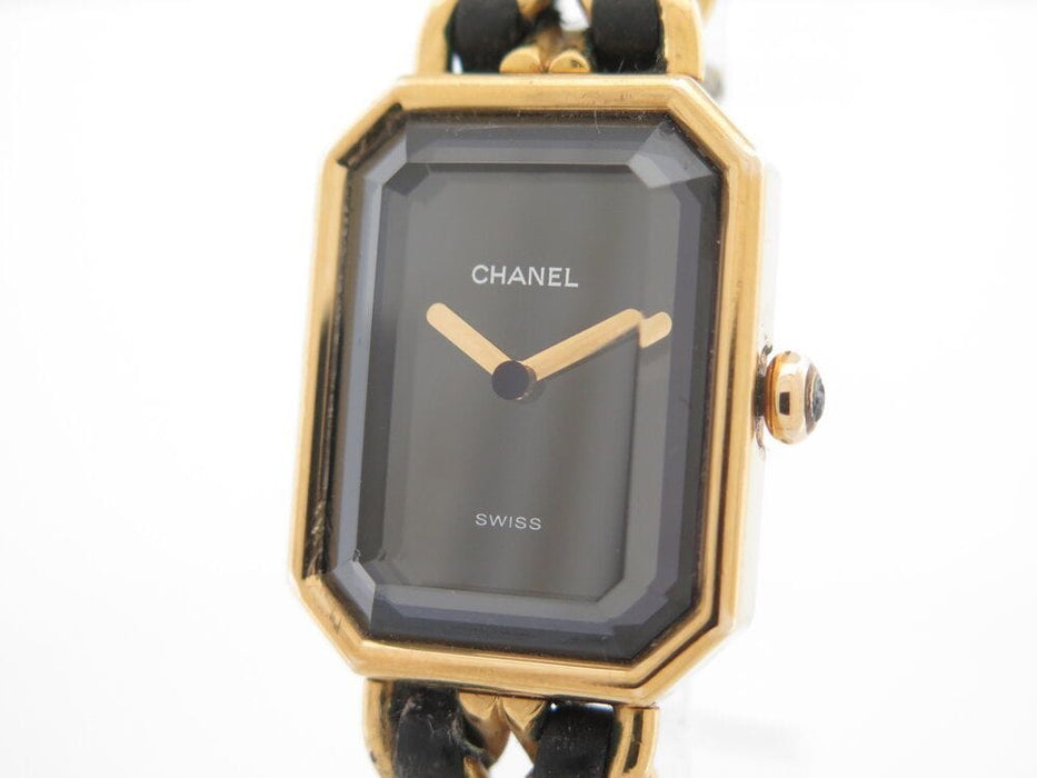 Montre vintage montre CHANEL premiere 26 mm en plaque or quartz 1987 58 Facettes 264505