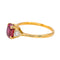 Bague 58 Bague  Or jaune Rubis, Diamant 58 Facettes 4423551RV