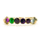 Bague 55 Bague "REGARD" (Multi Gemstone), or jaune 14 carats 10806-6711 58 Facettes 60863359E7114DACAD1BC5FD1A805554