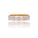 Bague 52 Alliance 2 ors gravée femme duo 58 Facettes CV119