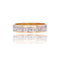 Bague 52 Alliance 2 ors gravée femme duo 58 Facettes CV119