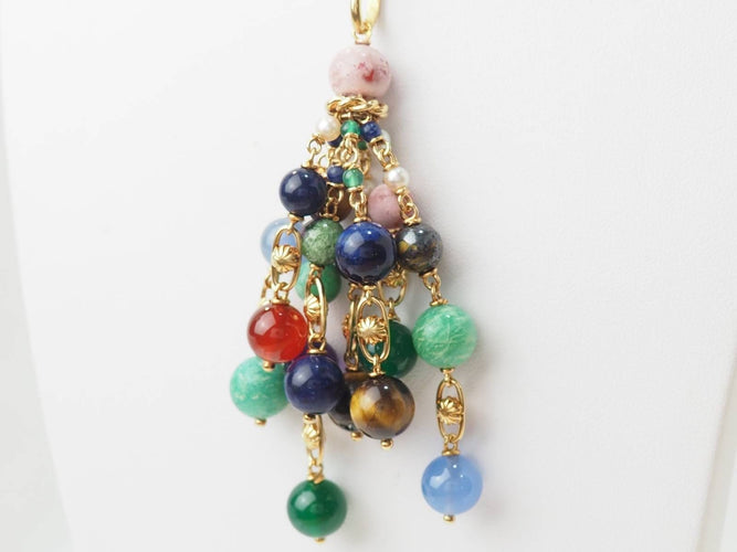 Pendentif Pendentif Grappe en or jaune et pierres fines 58 Facettes 33285