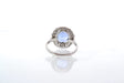 Bague 49 Bague saphir et diamants en platine 58 Facettes 25869-DV