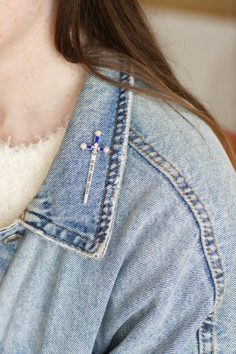 Broche Broche Epée Ancienne Perles Fines 58 Facettes