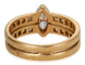 Bague Cartier Marquise Diamond Gold Band Ring 58 Facettes