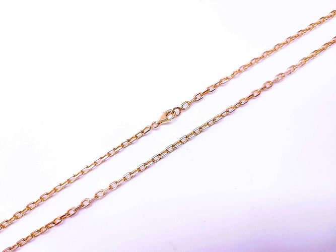 Collier Chaîne maille forçat 62 cm 58 Facettes CH.COU.1676.1