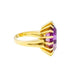 Bague 56.5 Bague Cocktail or jaune améthyste 14 Carats 58 Facettes B341