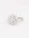 Bague 55 Bague fleur or blanc diamants 58 Facettes J602