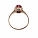 Ring 52 Solitaire Yellow Gold & Ruby 58 Facettes