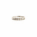 Bague 50 Alliance demi-tour or blanc & Diamants 58 Facettes 56-GS28786