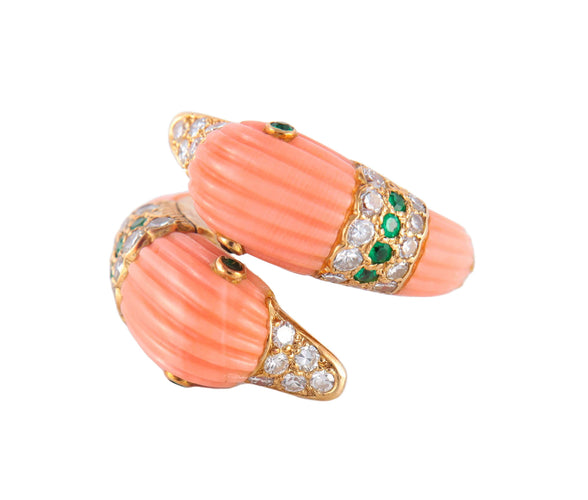 Bague 50 BAGUE "DAUPHINS" VAN CLEEF & ARPELS 58 Facettes BO/220040 RIV