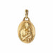 Pendentif Médaille ancienne or jaune Vierge à l'enfant signée Dropsy 58 Facettes CVP170