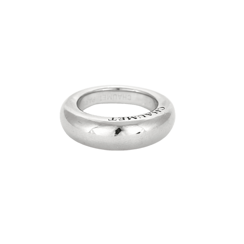 BAGUE JONC CHAUMET OR BLANC