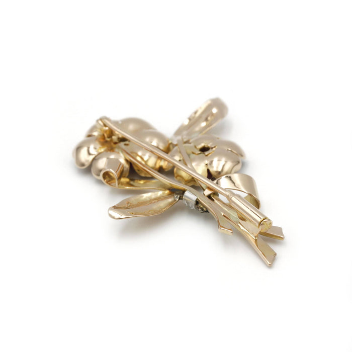 Broche Broche or, platine, diamants, rubis 58 Facettes 240389R