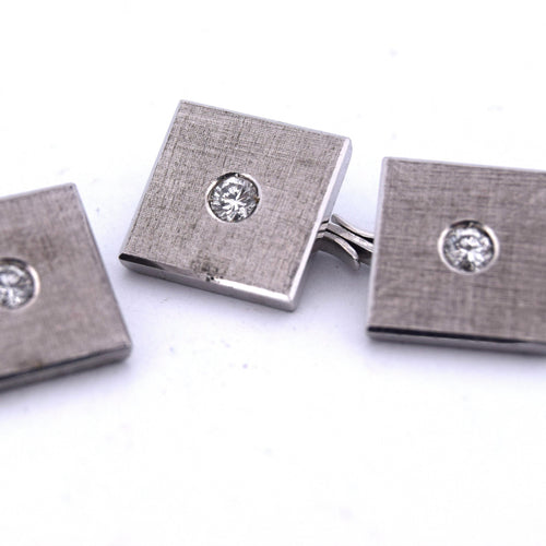 Boutons de manchette boutons de manchette en diamant 58 Facettes