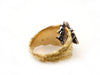 Bague 52 bague GUCCI abeille le marche des merveilles en or jaune 18k argent 800 58 Facettes 259402