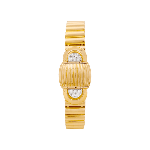 Montre Montre vintage secrète UTI, or jaune et diamants. 58 Facettes 34615