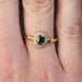 Bague 54 Bague or jaune d'occasion saphir diamants 58 Facettes 21-675B