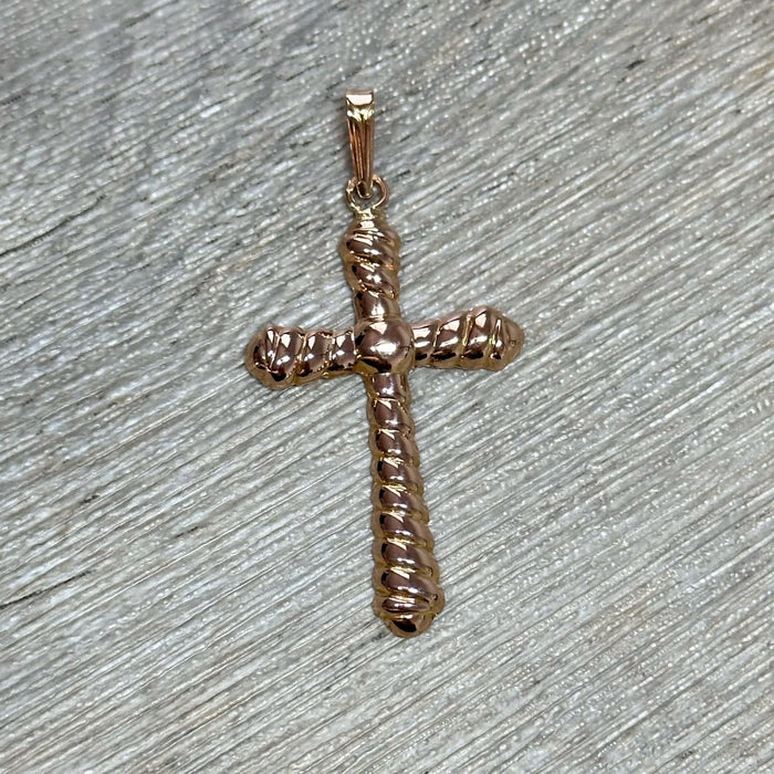 Pendentif Pendentif croix en or rose 58 Facettes 335